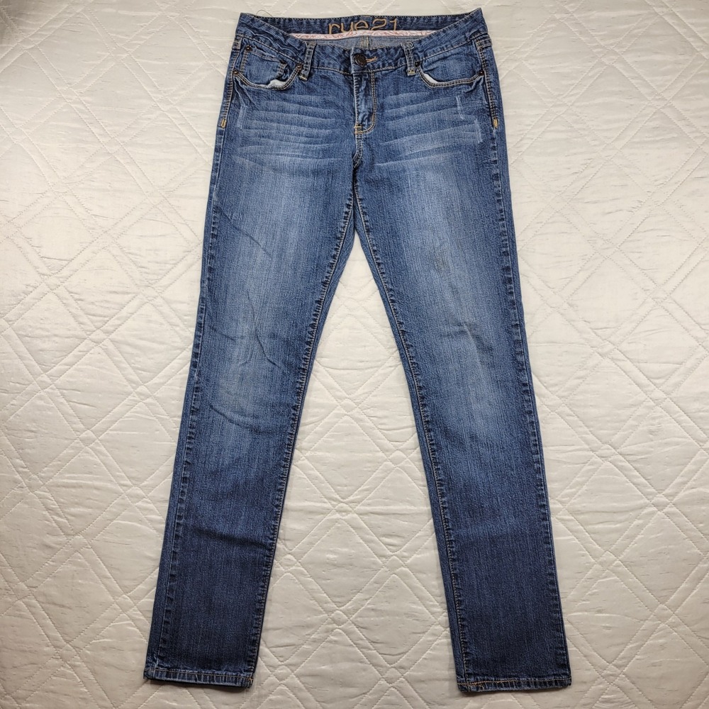 rue 21 well worn skinny blue jeans size 9